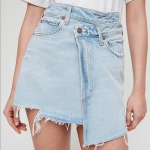 Agolde criss cross skirt